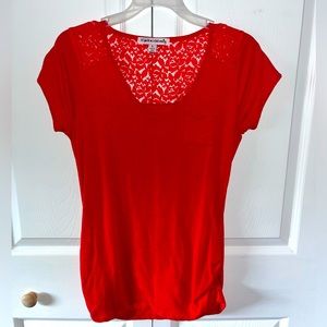 Made for me to look Amazing blouse red large used in great condition.